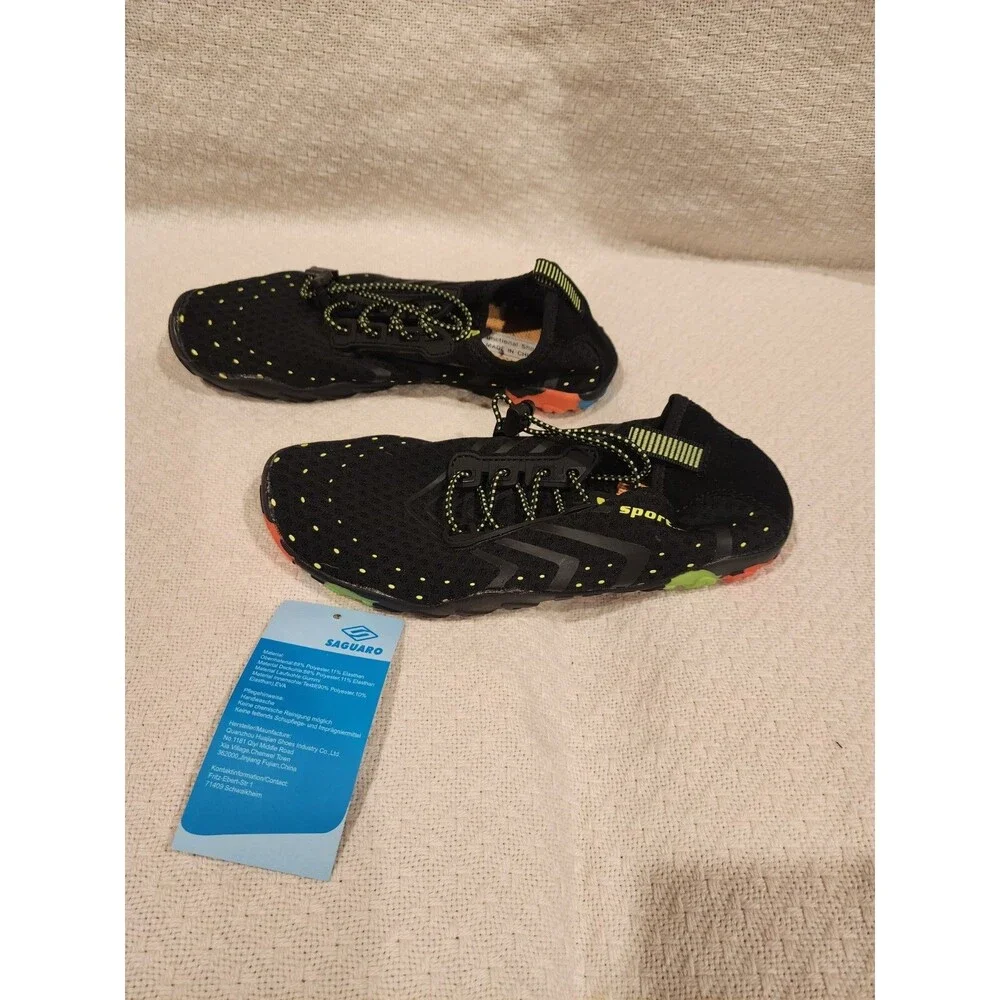 Sport D Mishansa Black Water Shoes With Multicolor Soles Size 36
